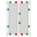 Finestra con punti di ciusura multipli