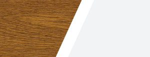 Combinazione di colori quercia/bianco per finestra bicolore