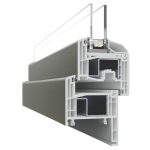 Sezione telaio in PVC PV6k per finestre